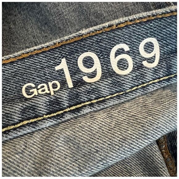GAP 1969 High Rise Cut Offs Jean Short Shorts Sz 29 - Picture 4 of 5